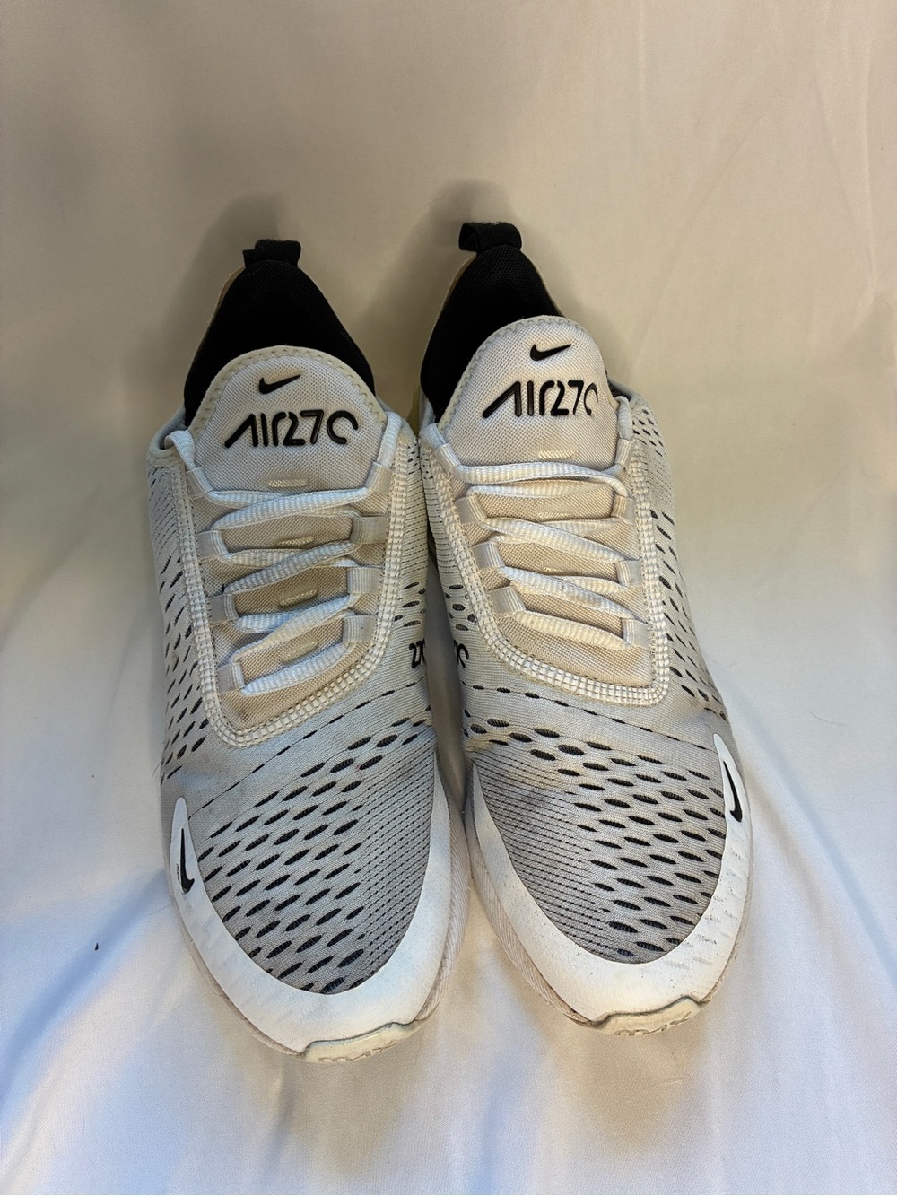 Nike White and Black Running Shoes - Women’s Size 9
